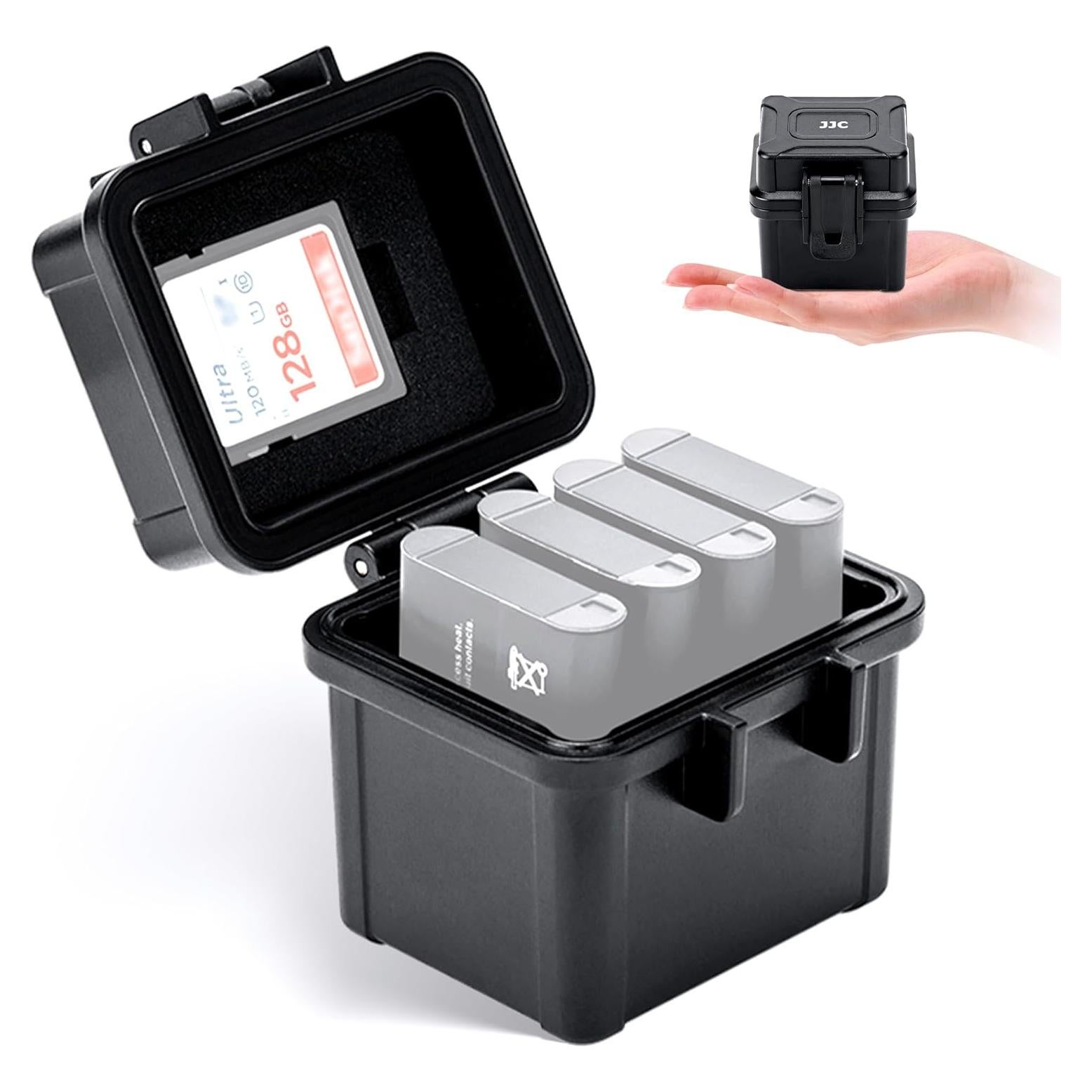 Estuche JJC para 4 Baterías de Cámara y Tarjetas de Memoria