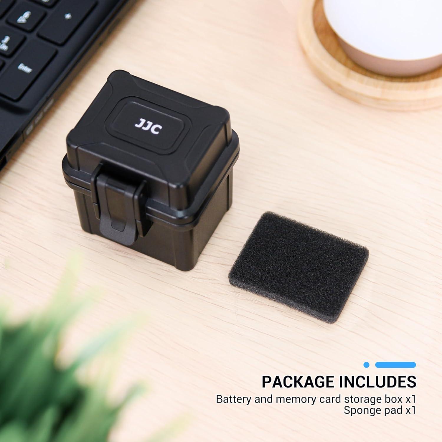 Estuche JJC para 4 Baterías de Cámara y Tarjetas de Memoria
