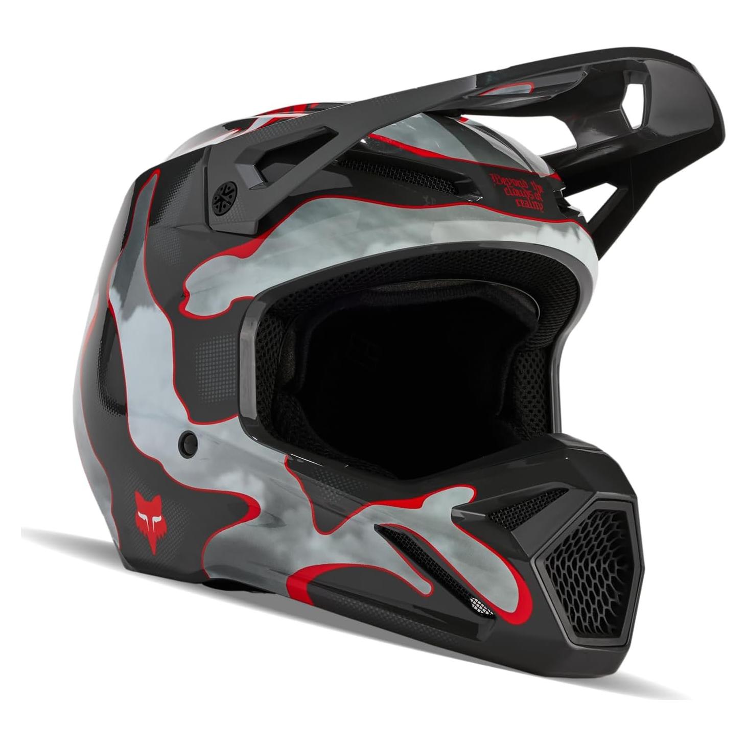 Casco de Motocross Fox Racing V1 Negro/Azul 2.68 kg
