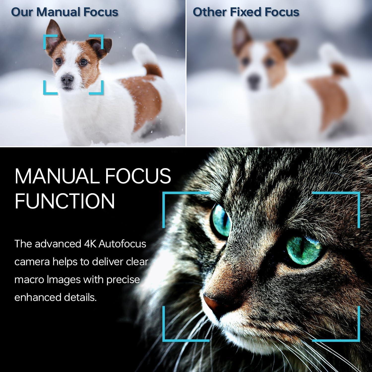 Cámara Digital 4K Dumjug CDR10 56MP con Lente Gran Angular 52mm