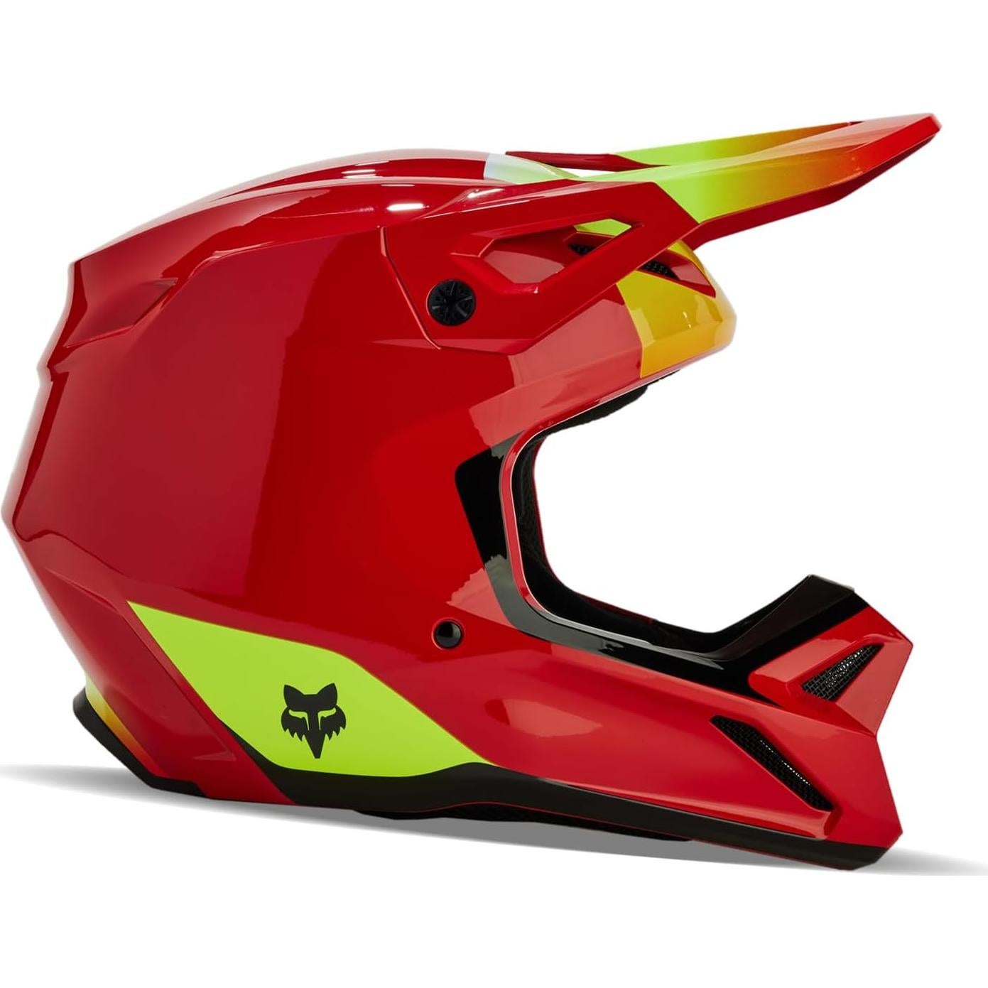 Casco de Motocross Fox Racing V1 Negro/Azul 2X Mips