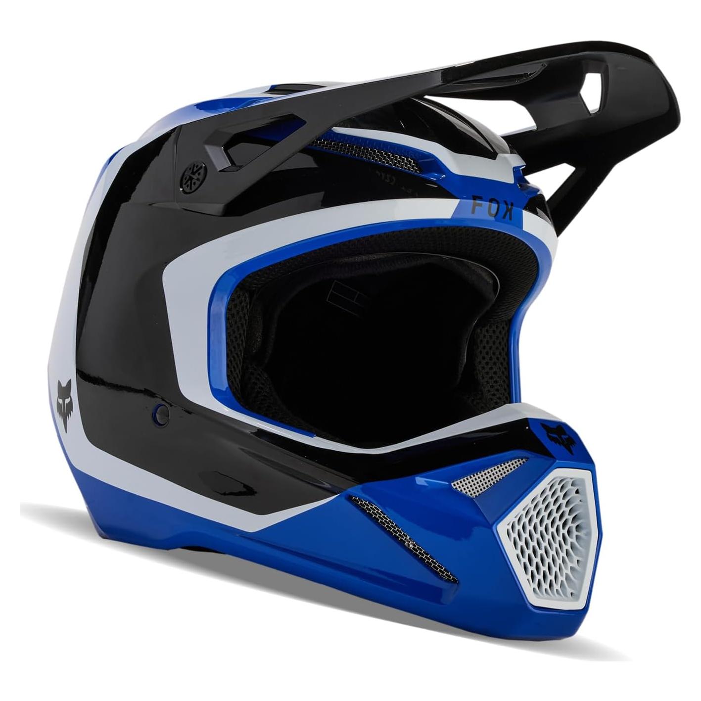 Casco de Motocross Fox Racing V1 Negro/Azul 2.68 kg