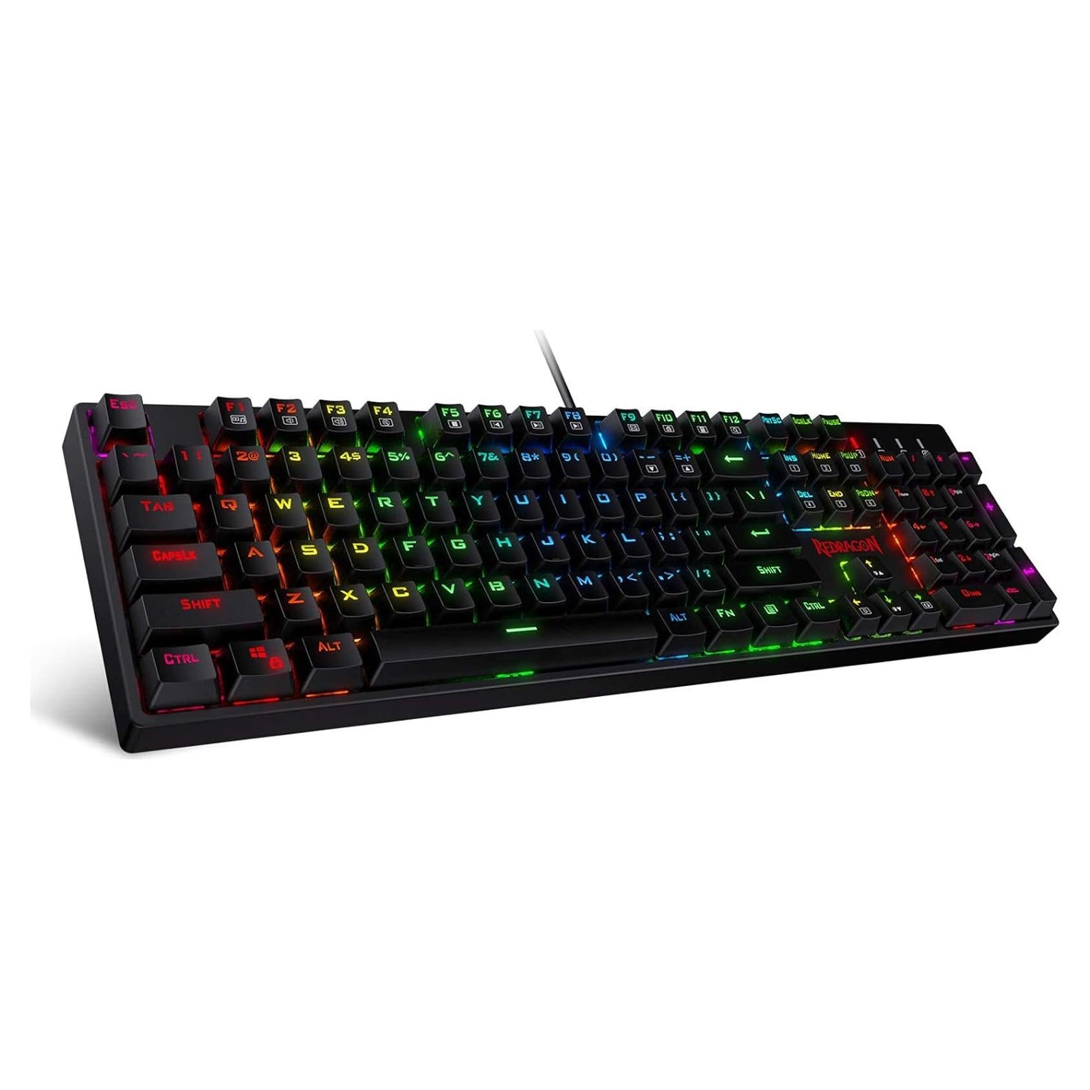 Teclado Mecánico Redragon K582 RGB 104 Teclas Anti-Ghosting