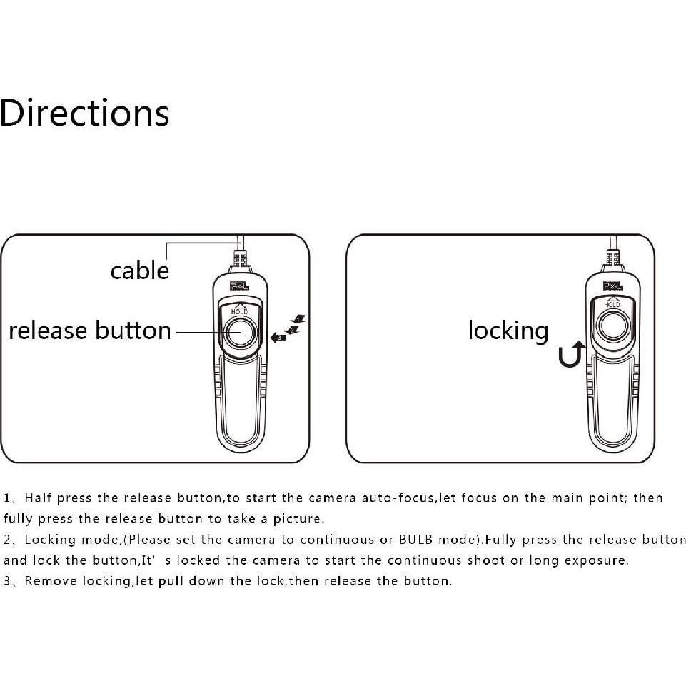 Control Remoto de Disparo Pixel RC-201 para Nikon DSLR