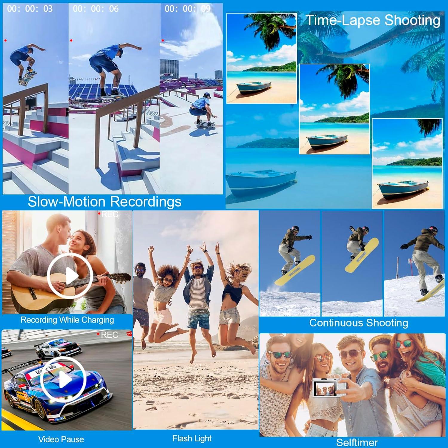 Cámara Digital 4K OIEXI W6 64MP Zoom Óptico 12X Autofocus