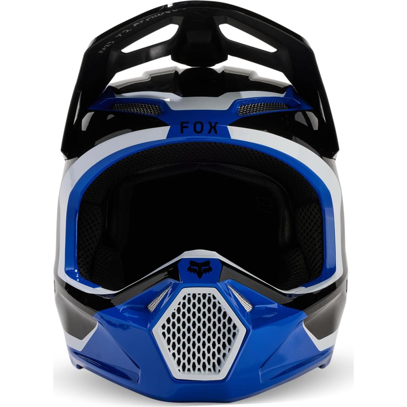 Casco de Motocross Fox Racing V1 Negro/Azul 2.68 kg
