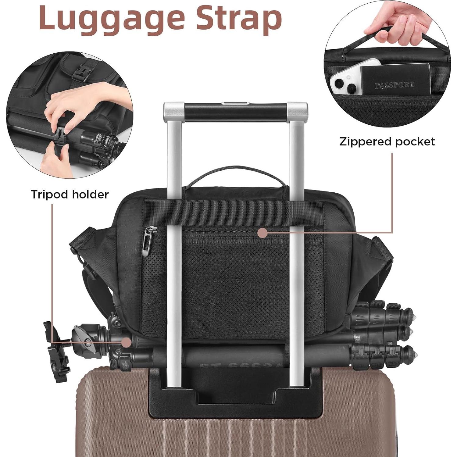 Bolsa de Mensajero para Cámara VISIO CA Impermeable 32x13x19.8cm