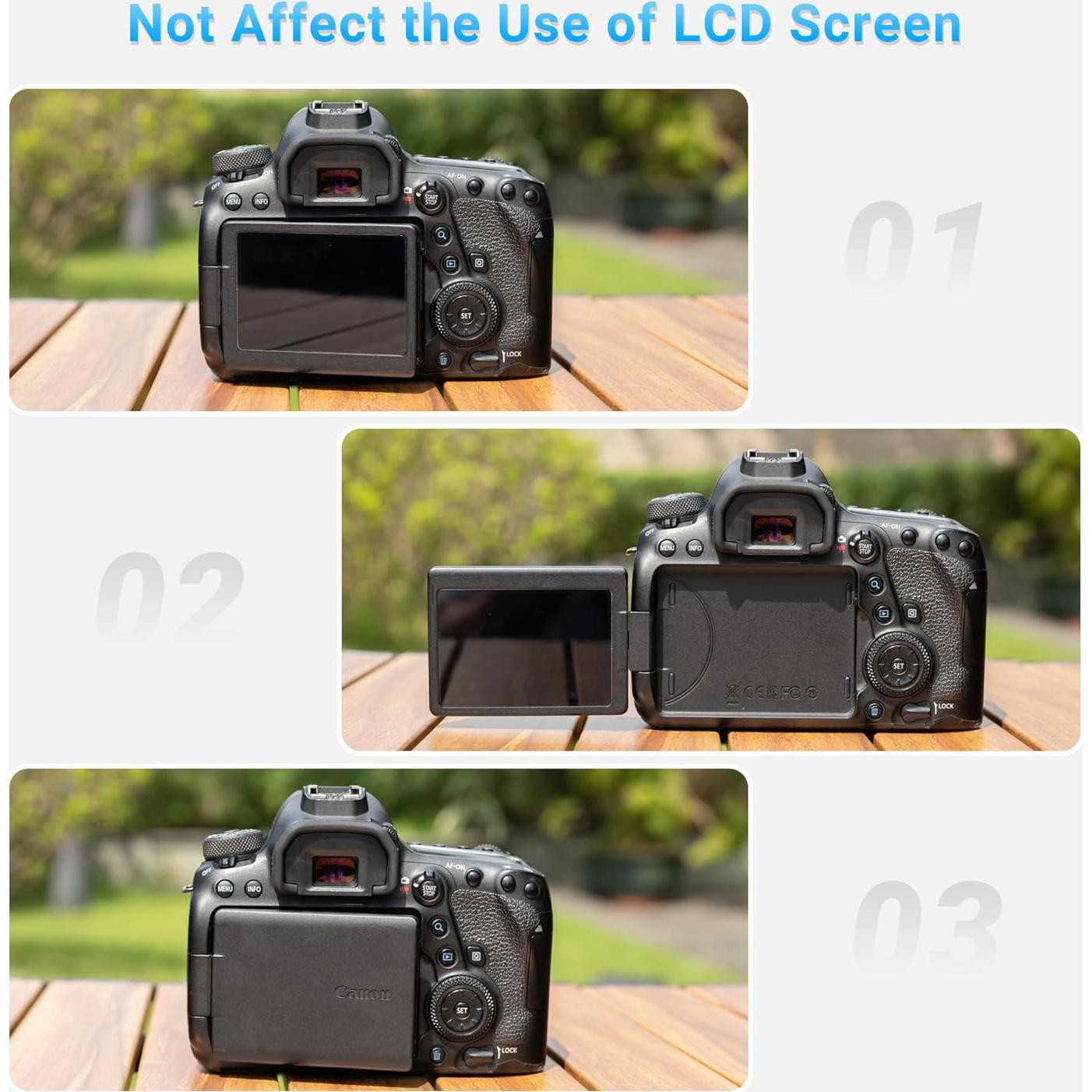 Copa Ocular Reemplazo JJC para Canon EOS 10D a 90D - 2 Piezas