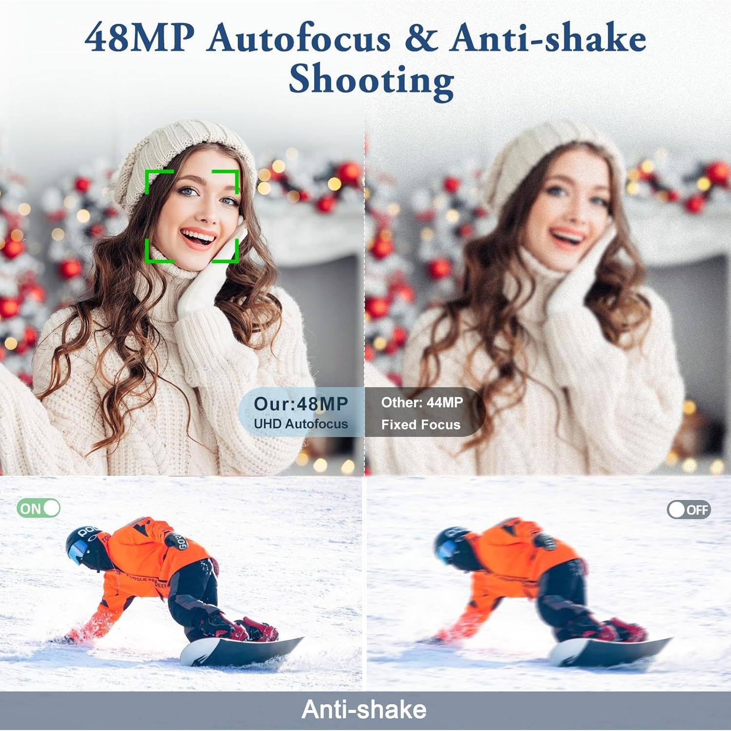 Cámara Digital 4K DSOEKEU DC402 48MP Autofocus Zoom 16X