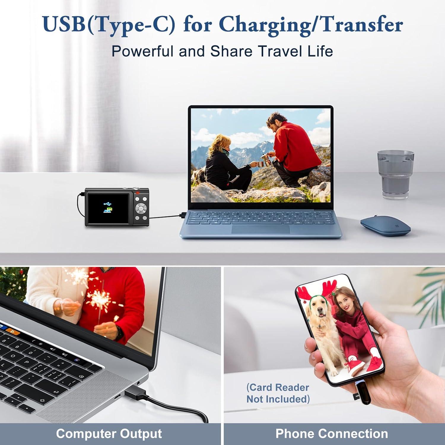 Cámara Digital 4K DSOEKEU DC402 48MP Autofocus Zoom 16X