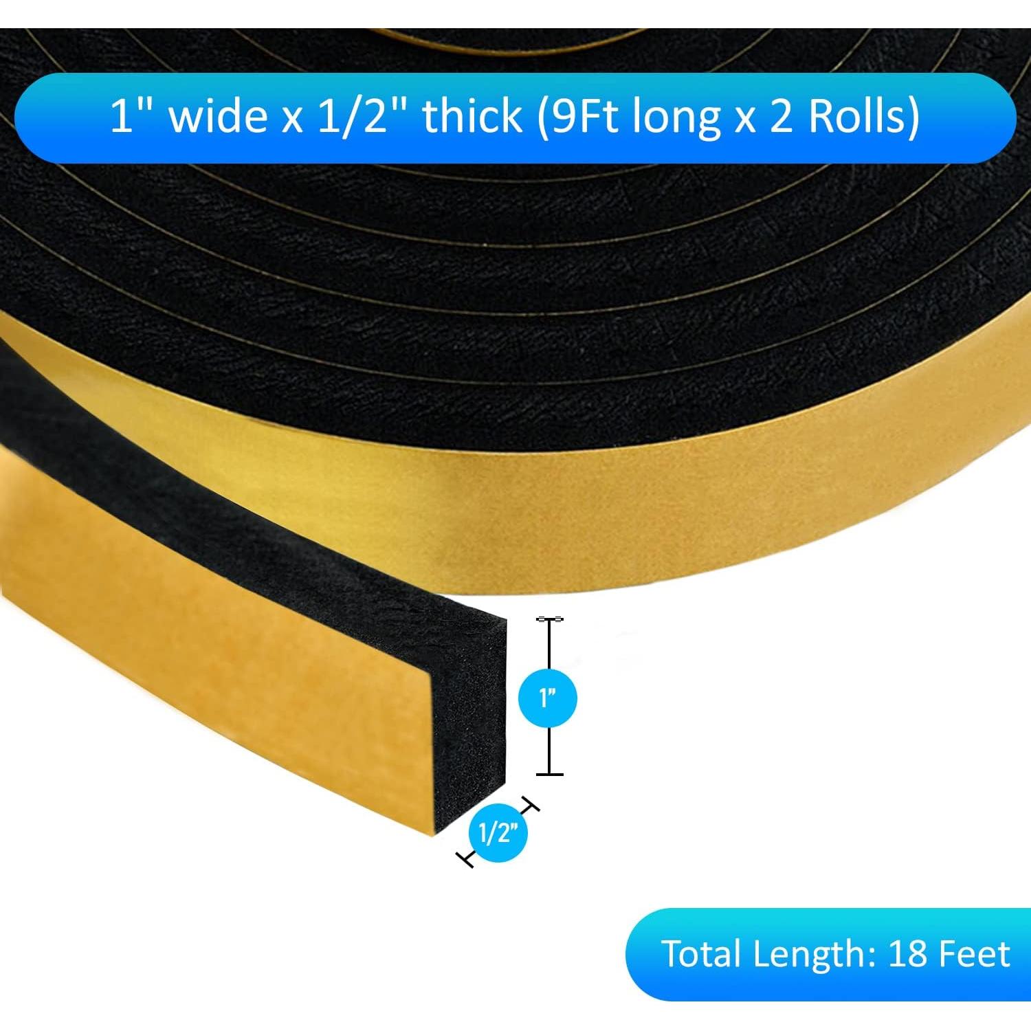 Cinta de Sellado Autoadhesiva Dualplex 5.49m Negro 2.54cm