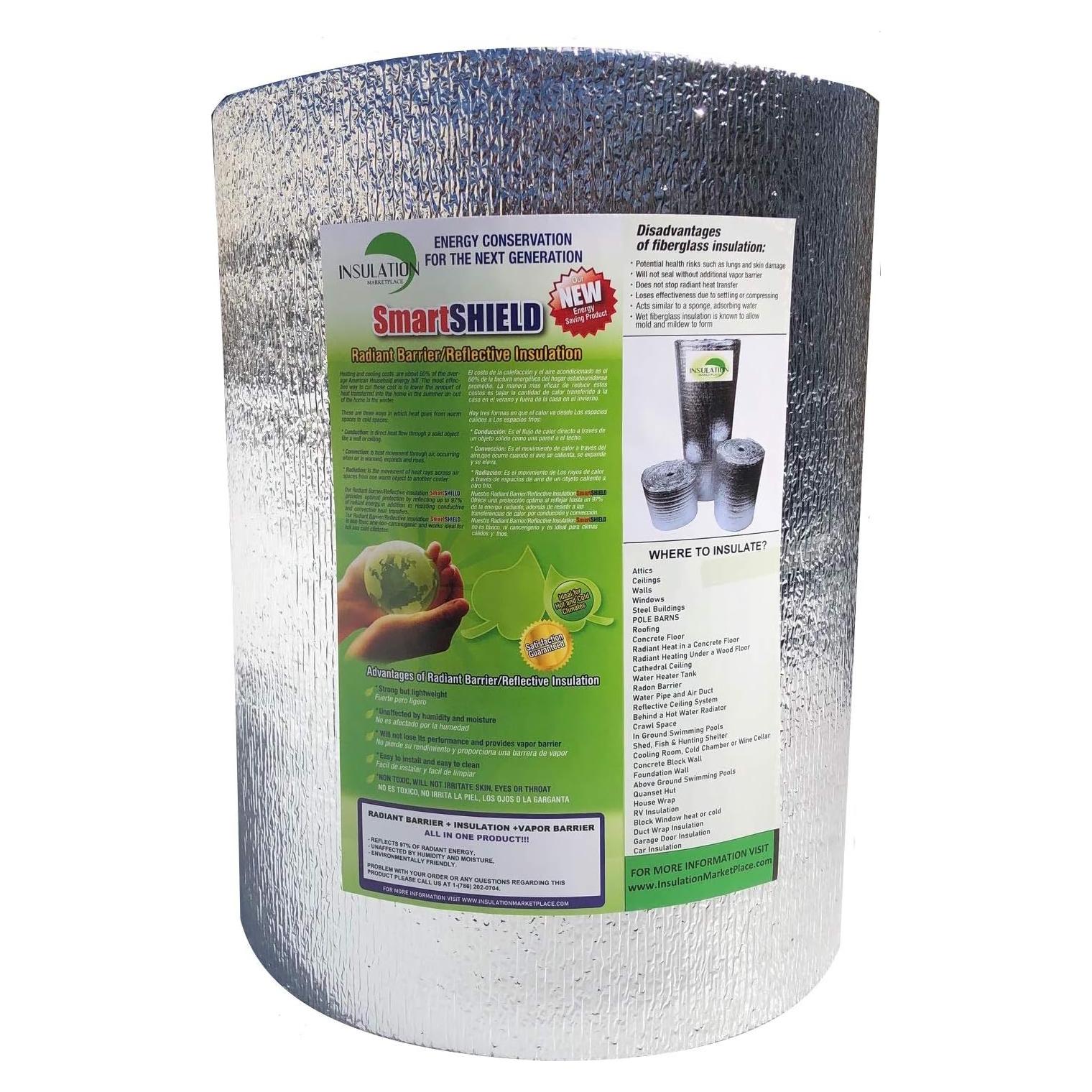 Aislante Reflectante SmartSHIELD 5mm 1.22x15.24m Espuma Térmica