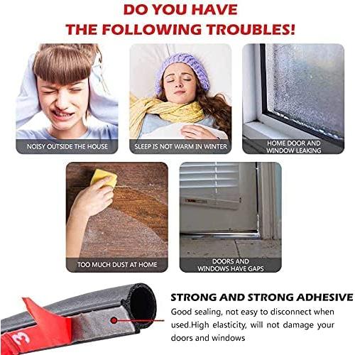 Sellador de Burletes CloudBuyer 6m Autoadhesivo Negro