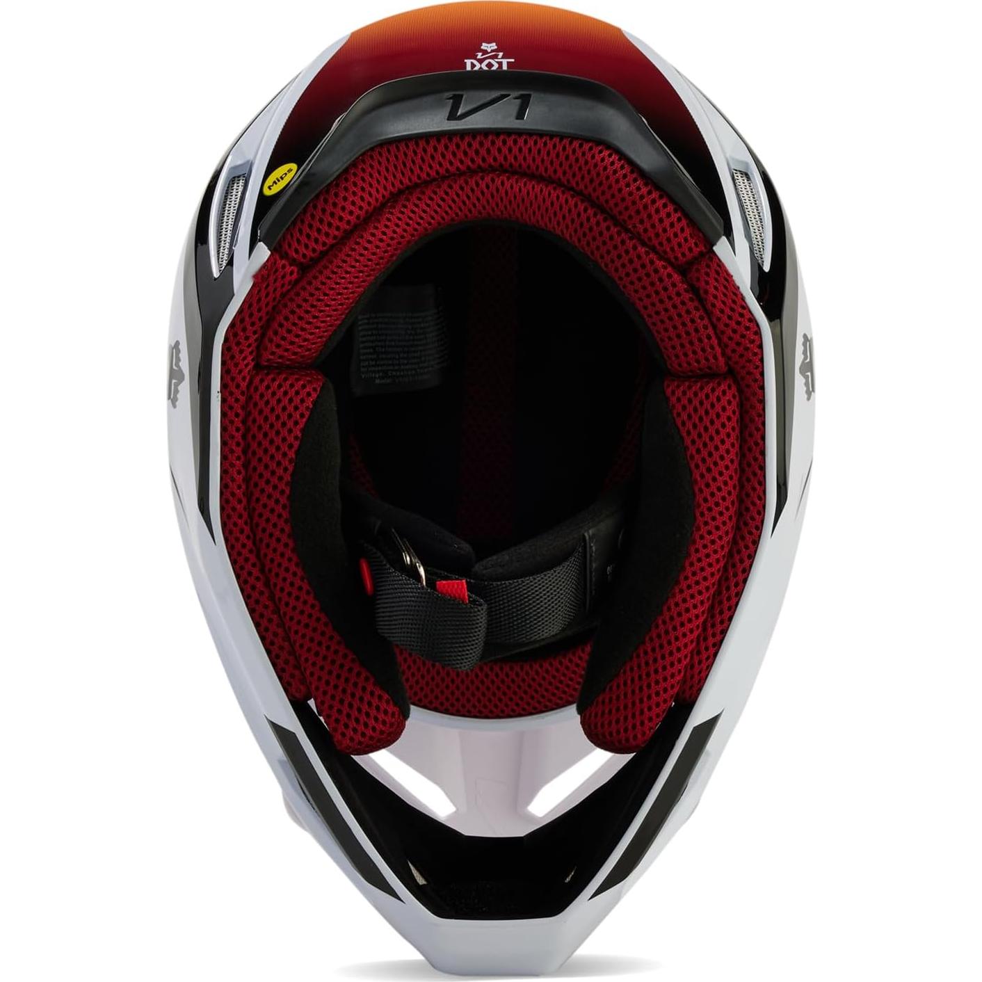 Casco de Motocross Fox Racing V1 Negro/Azul 2X Mips