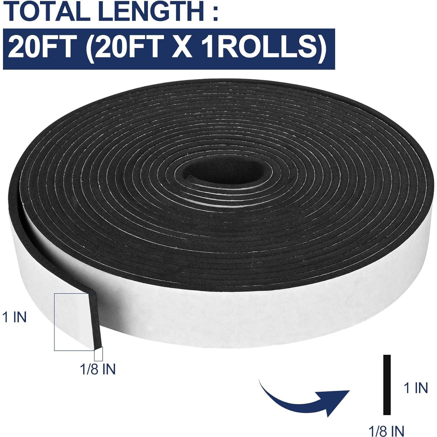 Cinta de Espuma Autoadhesiva MYFAMIREA 2.54cm x 0.32cm x 6.1m