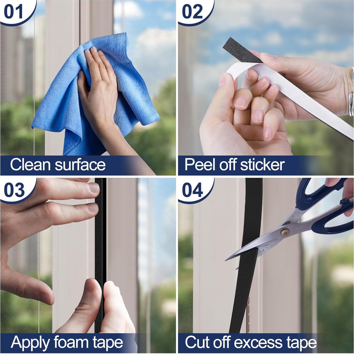 Cinta de Espuma Autoadhesiva MYFAMIREA 2.54cm x 0.32cm x 6.1m