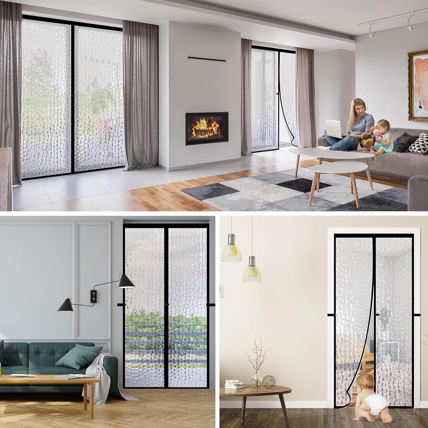 Cortina de Puerta Aislante Magnética RELIANCER 76.2x198.1cm