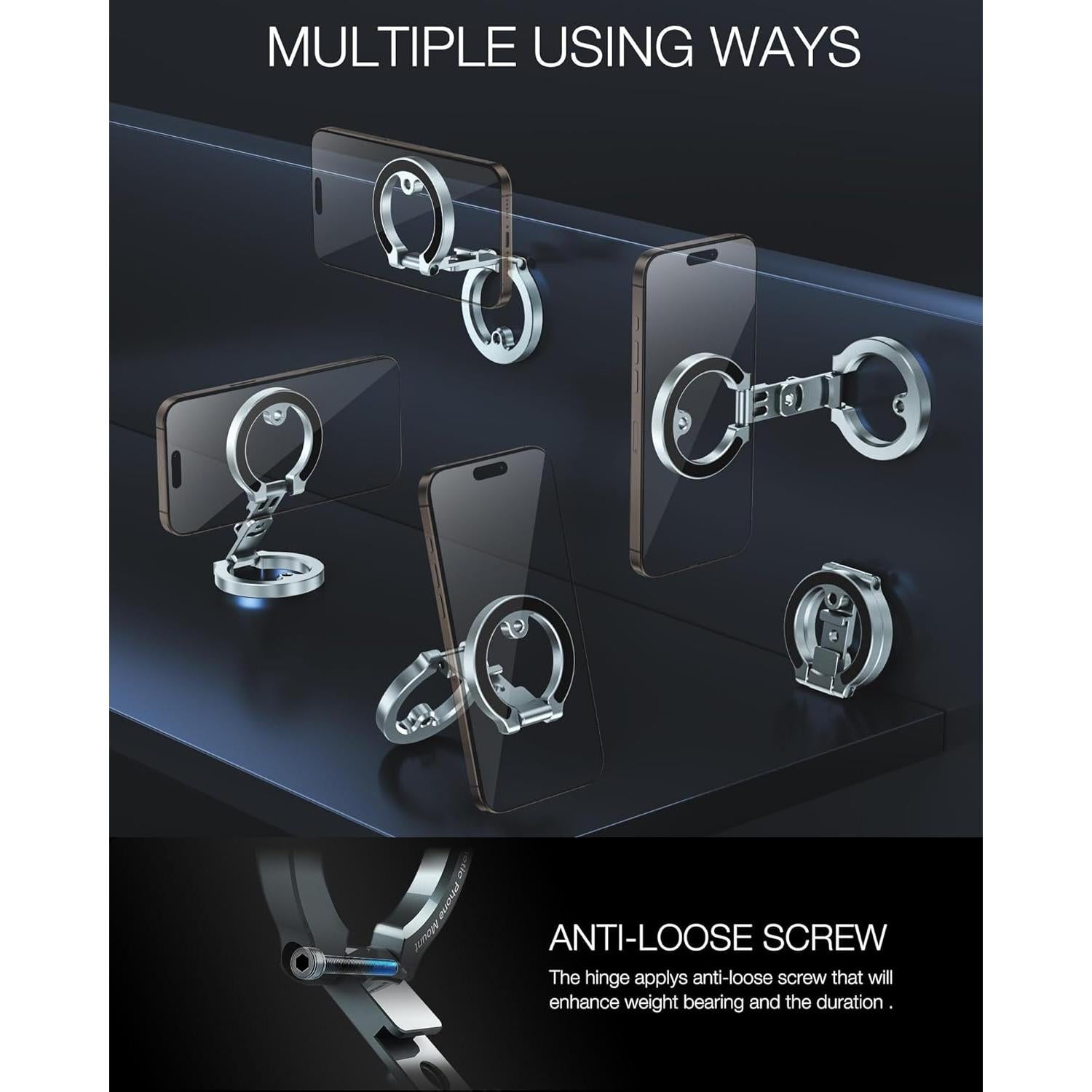 Soporte Magnético Doble para Teléfono CAMOLO MG-02 Ajustable