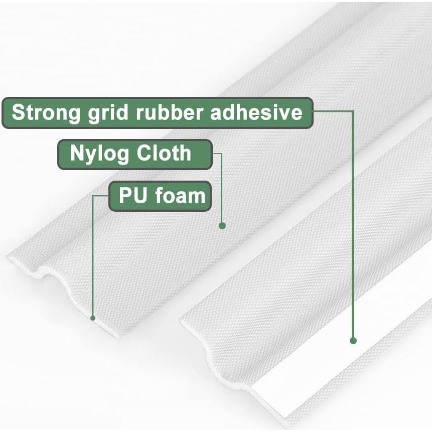 Tira de Sellado Vannesse 8m Aislamiento Acústico PU Blanco