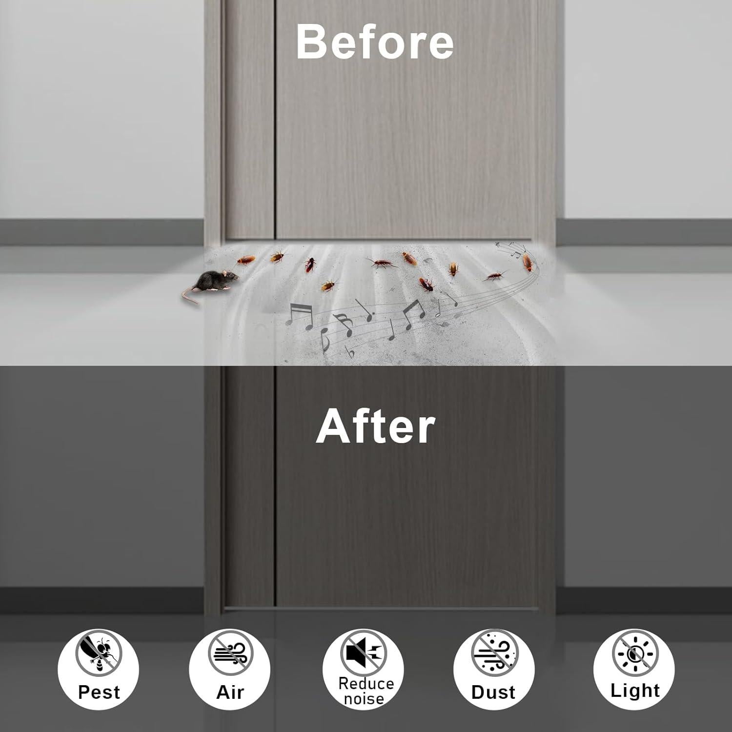 Cinta de sellado adhesiva Trisiki 3.05m para puertas y ventanas