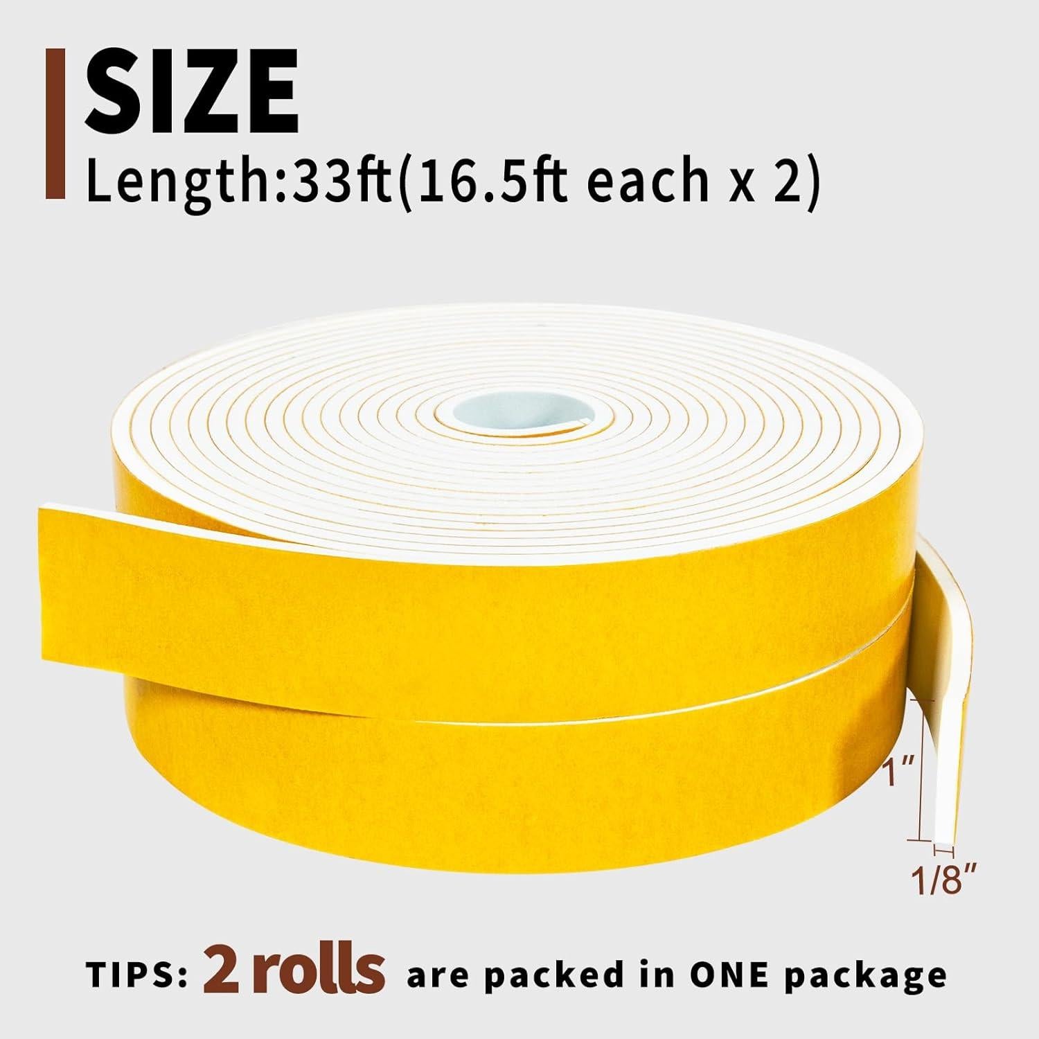 Cinta de Sellado de Espuma Yotache 1" x 3 mm - 10.06 Metros