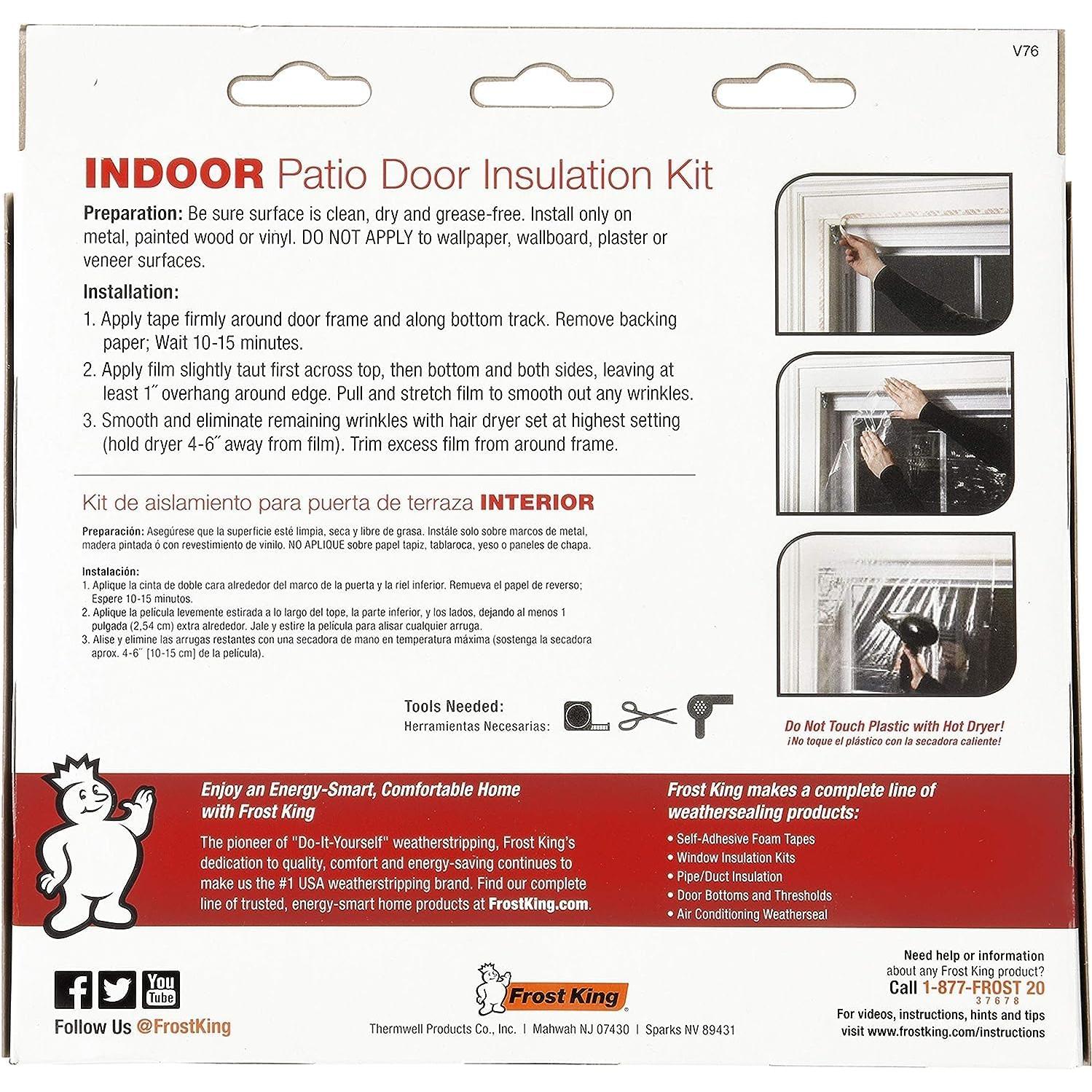 Kit de Ventana Retráctil Frost King V76H 213x279 cm Transparente