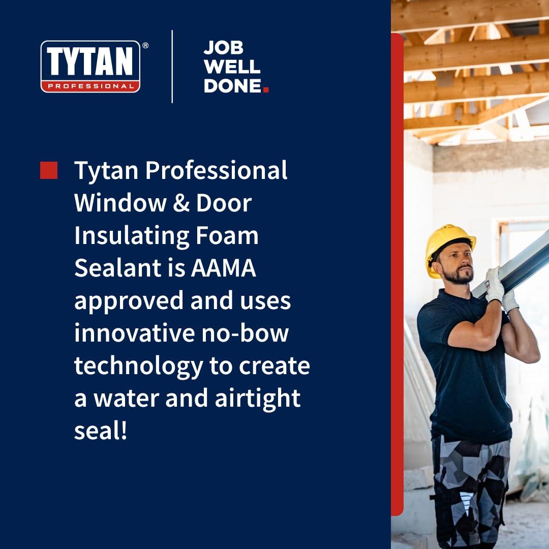 Espuma Selladora Aislante Tytan 24 oz para Ventanas y Puertas