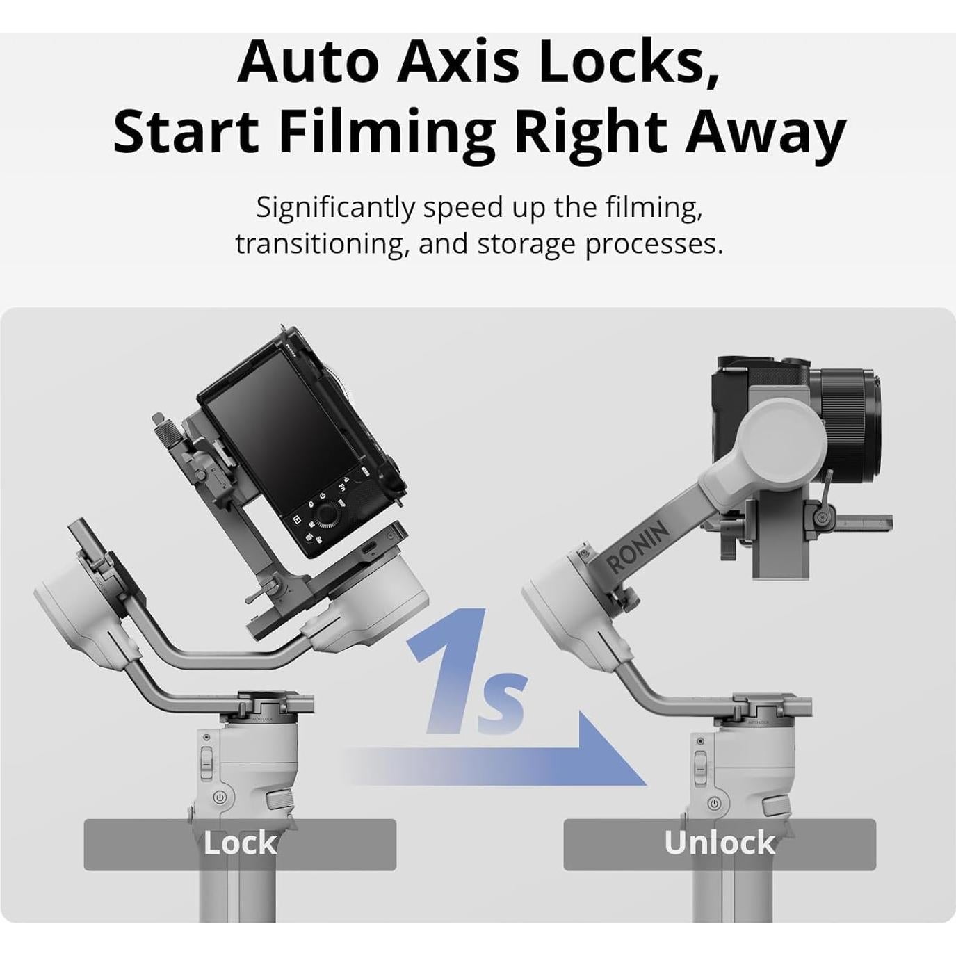 Estabilizador Gimbal DJI RS 4 Mini 3 Ejes + Micrófono Inalámbrico