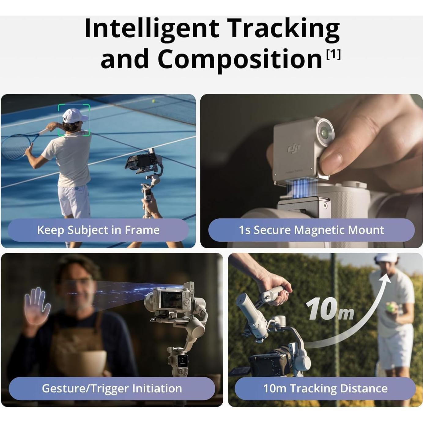 Estabilizador Gimbal DJI RS 4 Mini 3 Ejes + Micrófono Inalámbrico