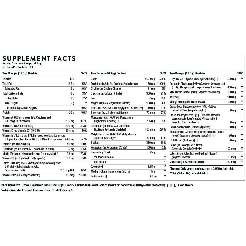 MediClear Thorne - Polvo Desintoxicante 1.07 kg Sabor Naranja Vainilla