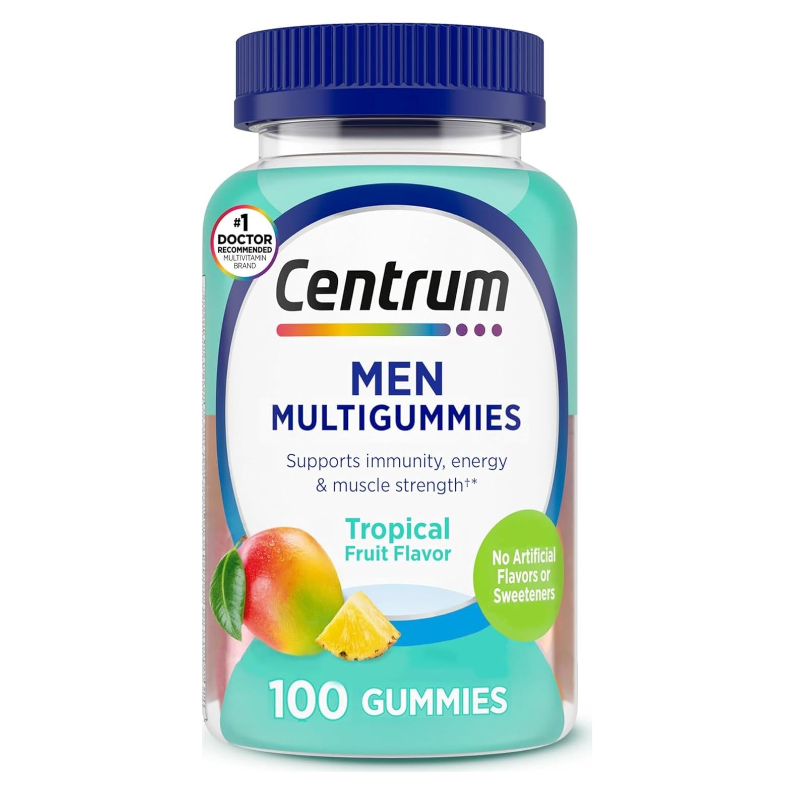 Centrum Gomas Multivitamínicas para Hombres 100 Unidades