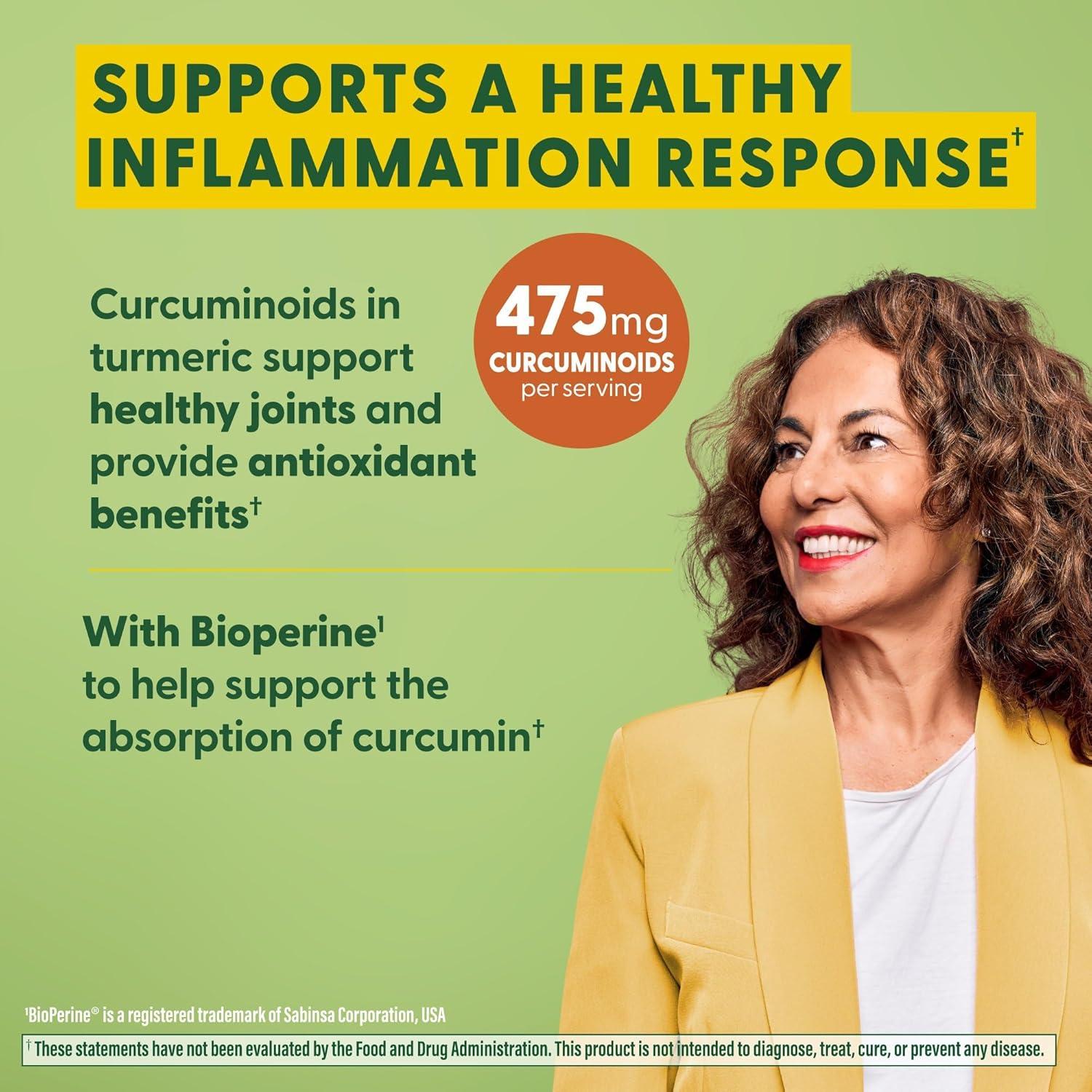 Suplemento de Cúrcuma Curcumina MegaFood 475 mg - 60 Tabletas