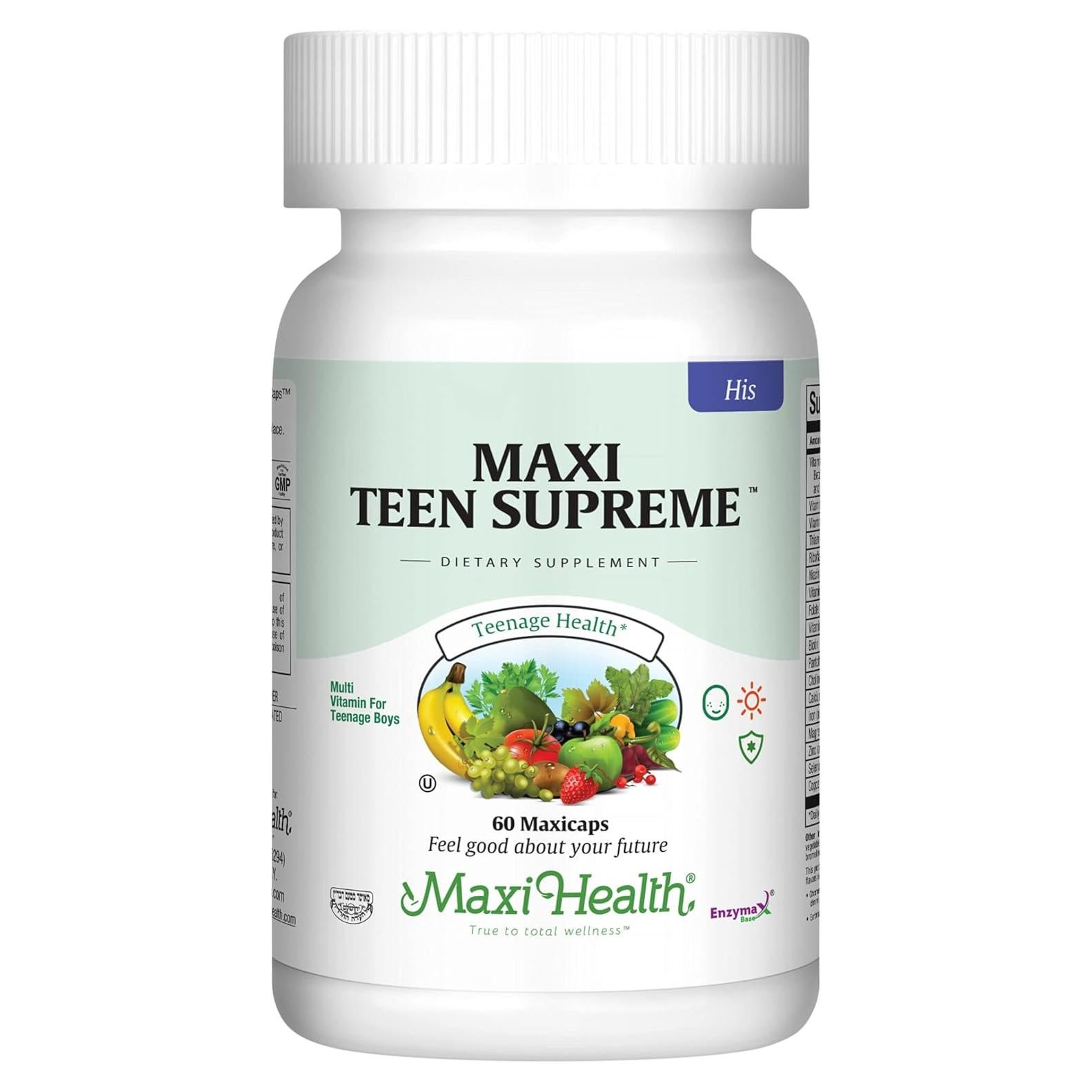 Multivitamina para Niños Maxi Health HIS 60 Tablets Sin Sabor