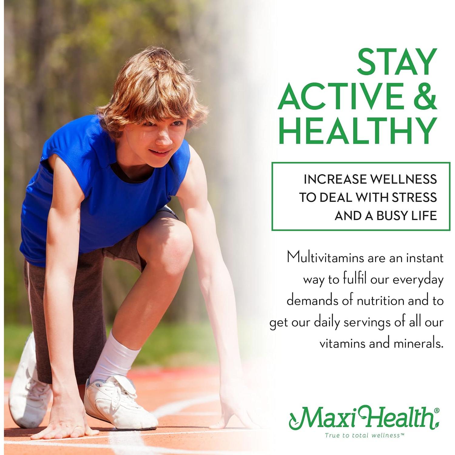 Multivitamina para Niños Maxi Health HIS 60 Tablets Sin Sabor