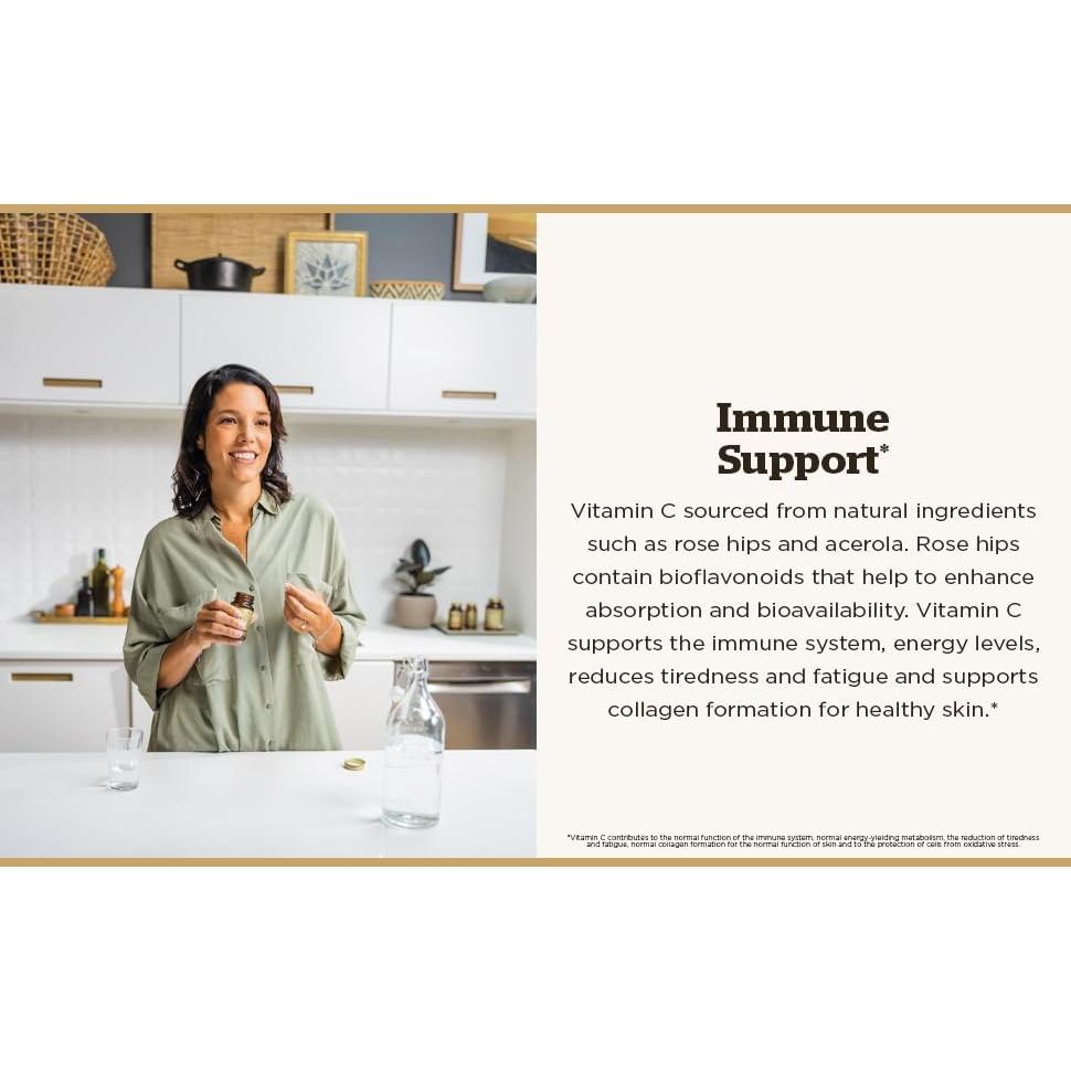 Solgar Vitamina C 1500 mg con Rosa Mosqueta 180 Tabletas - Antioxidante y Soporte Inmunológico