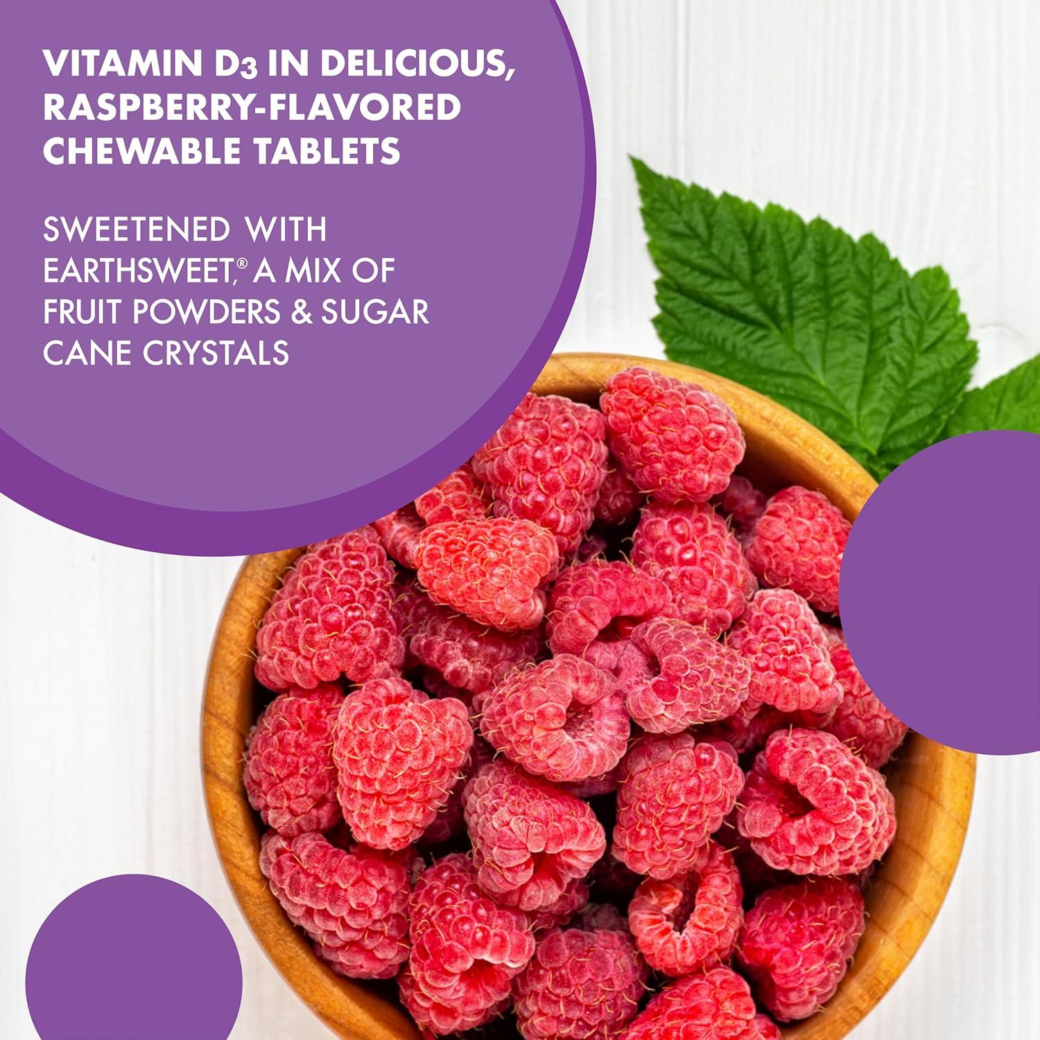 Tabletas Masticables Vitamina D3 2000 UI Bluebonnet 90 Unidades