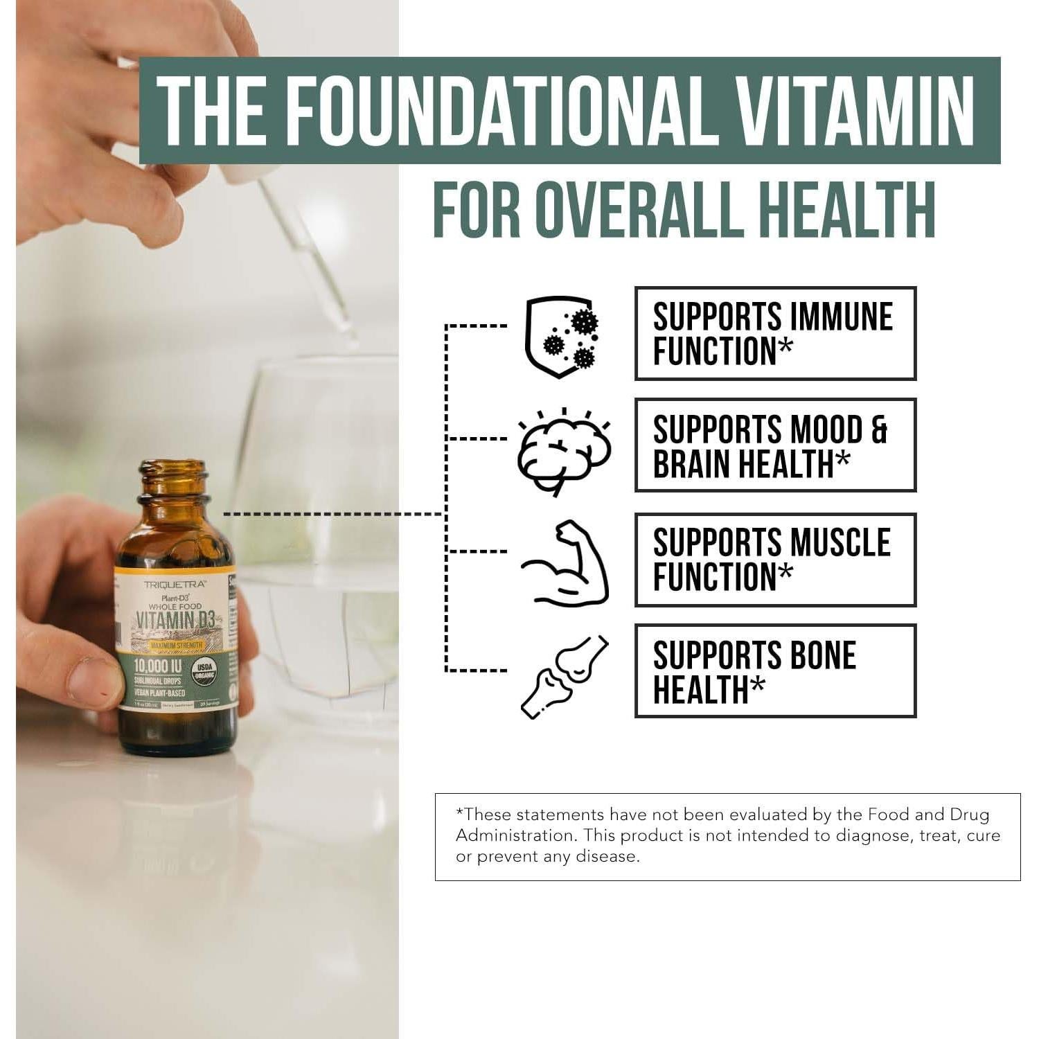 Vitamina D3 Orgánica Plant-D3 5000 UI Líquido Sublingual 29.57 ml