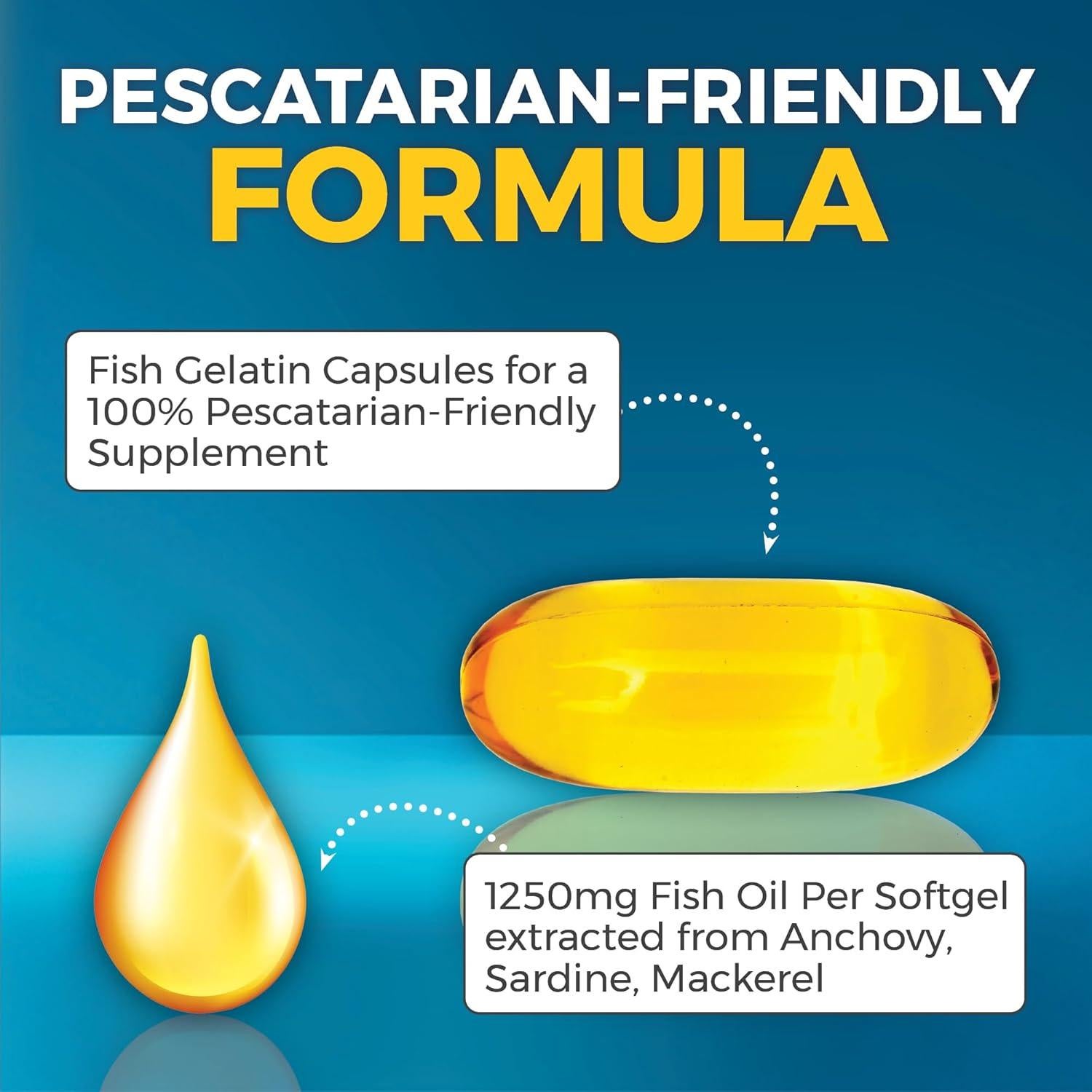 Suplemento Omega 3 Viva Naturals 2500 mg - 30 Cápsulas Blandas