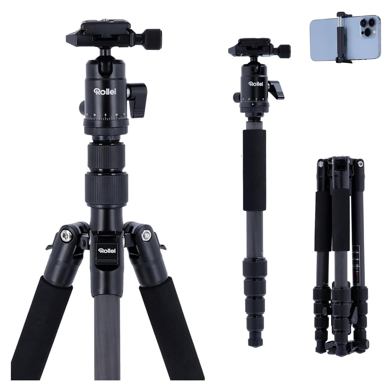 Trípode de Viaje Rollei Compact Traveler No. 1 Carbon 0,98 kg