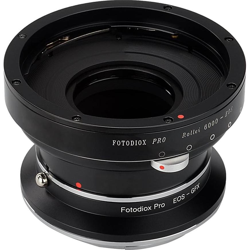 Adaptador Doble Fotodiox Pro Rollei 6000 y Canon EOS a Fujifilm GFX