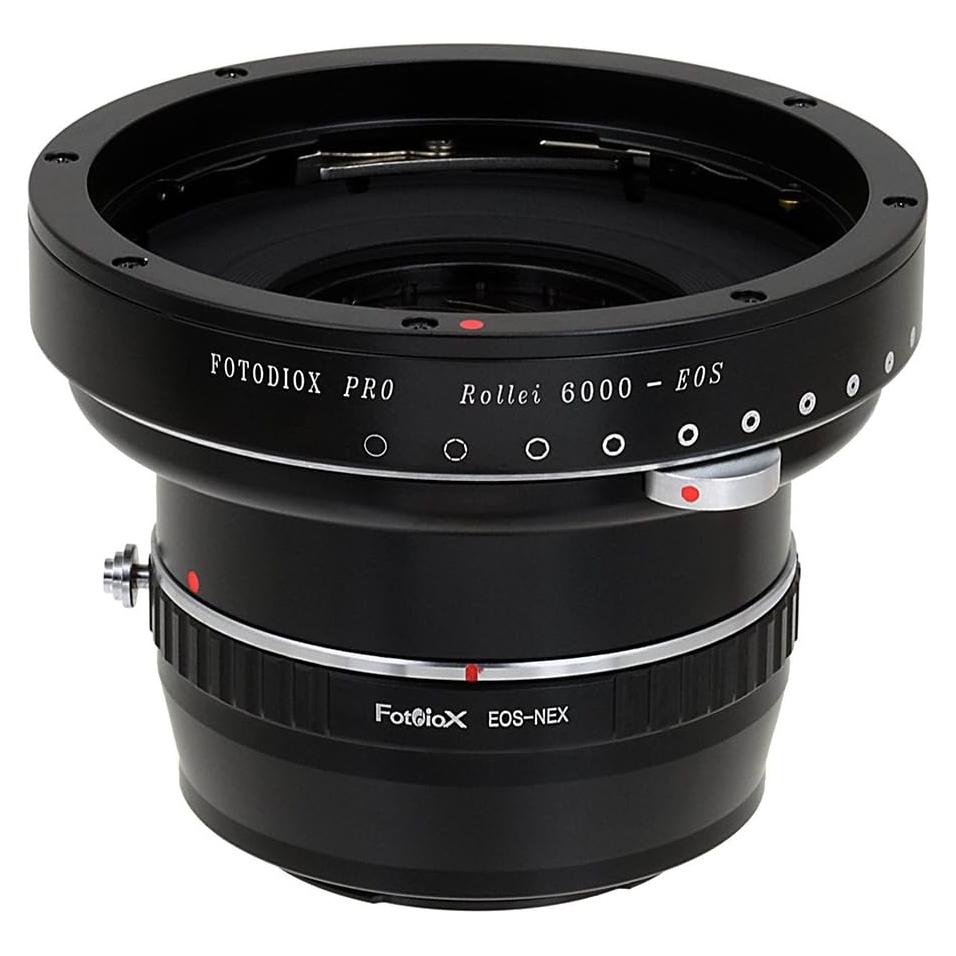 Adaptador Doble Fotodiox Pro Rollei 6000 y Canon EOS a Sony E-Mount