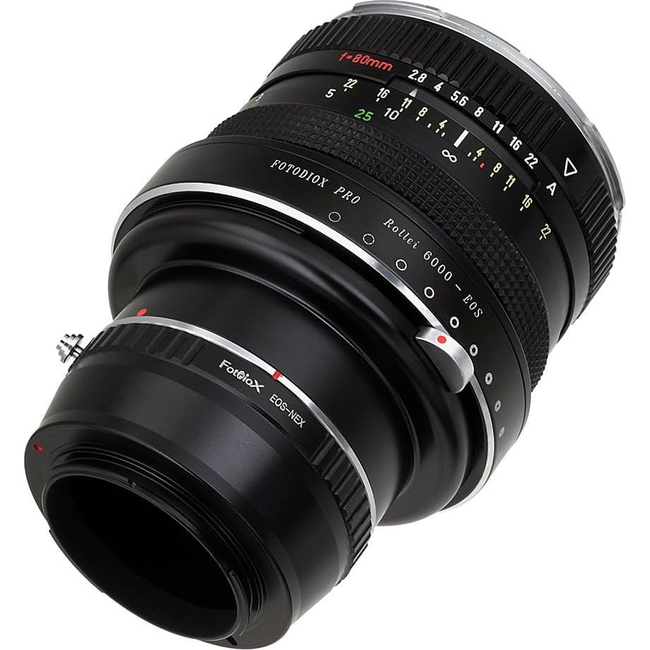 Adaptador Doble Fotodiox Pro Rollei 6000 y Canon EOS a Sony E-Mount