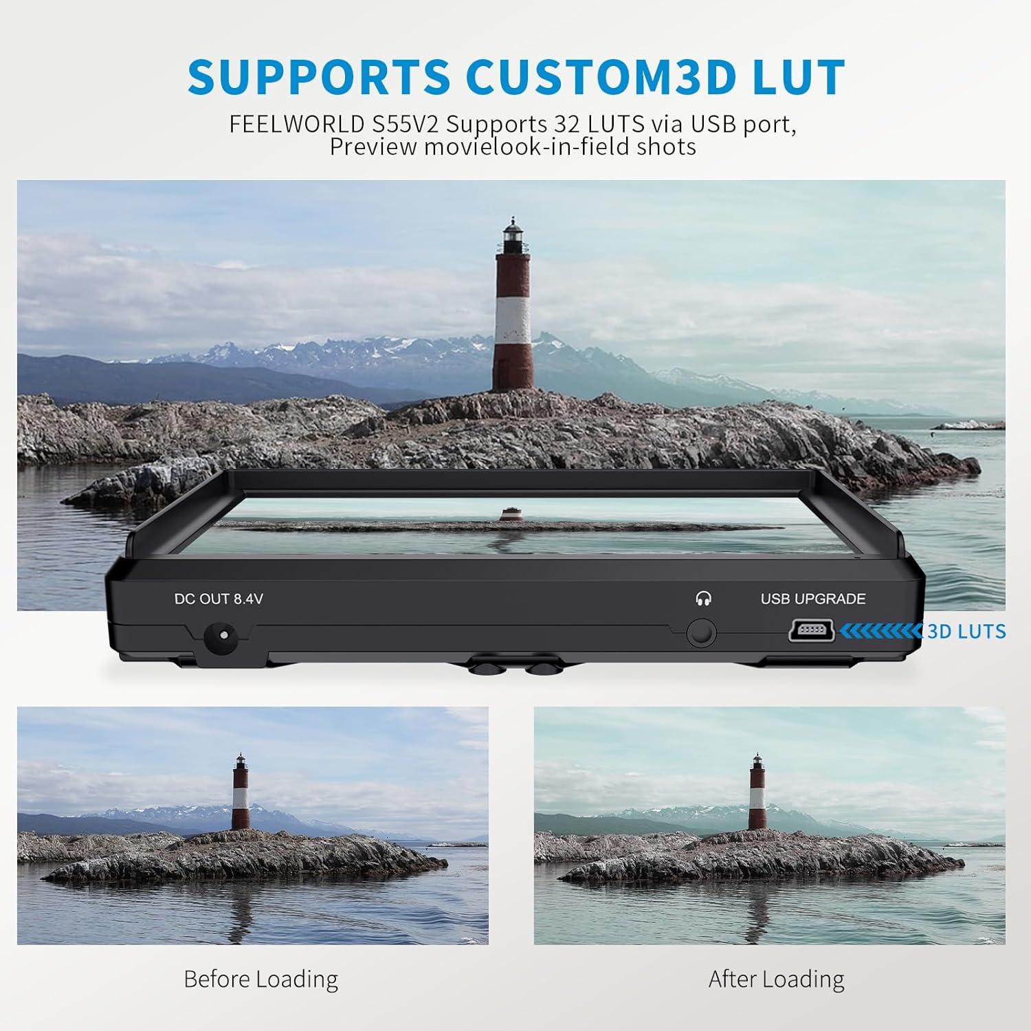 Monitor de Campo FEELWORLD S55 V3 6" Full HD 1920x1080