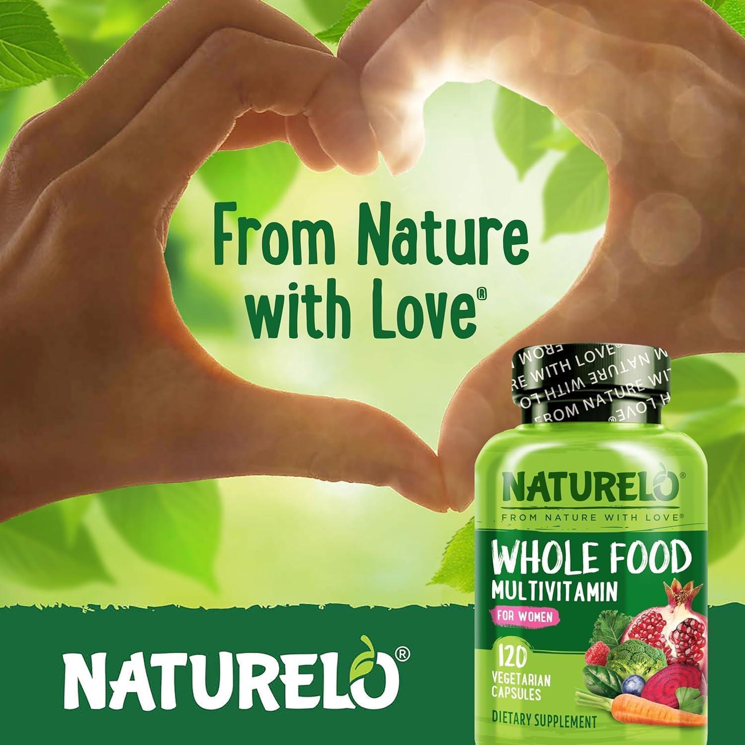 Multivitaminas Naturales para Mujeres NATURELO - 120 Cápsulas Veganas