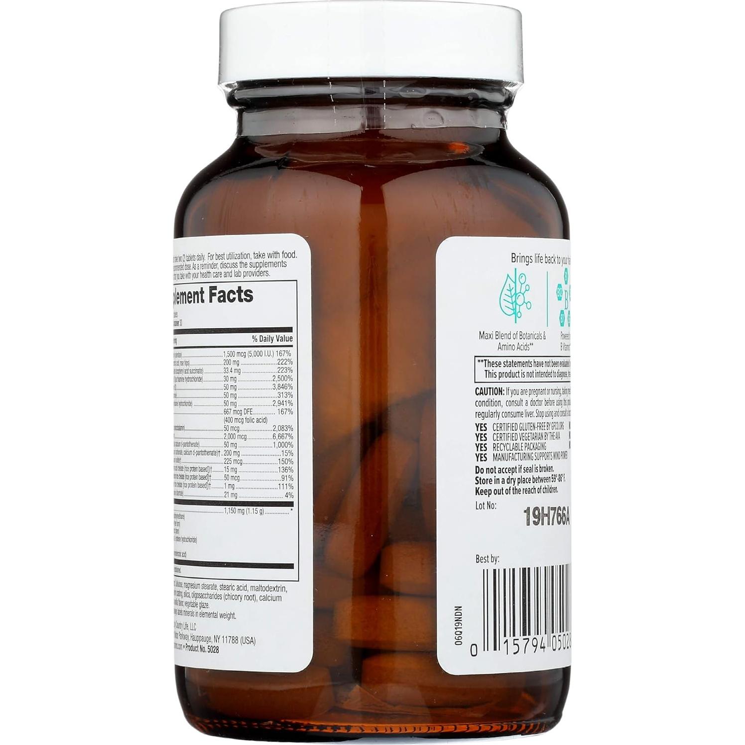 Suplemento Maxi-Hair Country Life 2000mcg Biotina 60 Tabletas