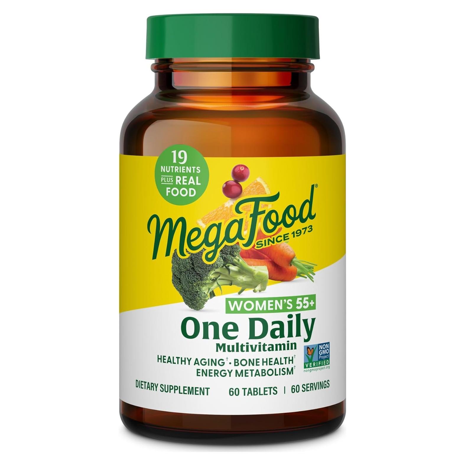 MegaFood Multivitamina Femenina 55+ 60 Tabletas Saludables