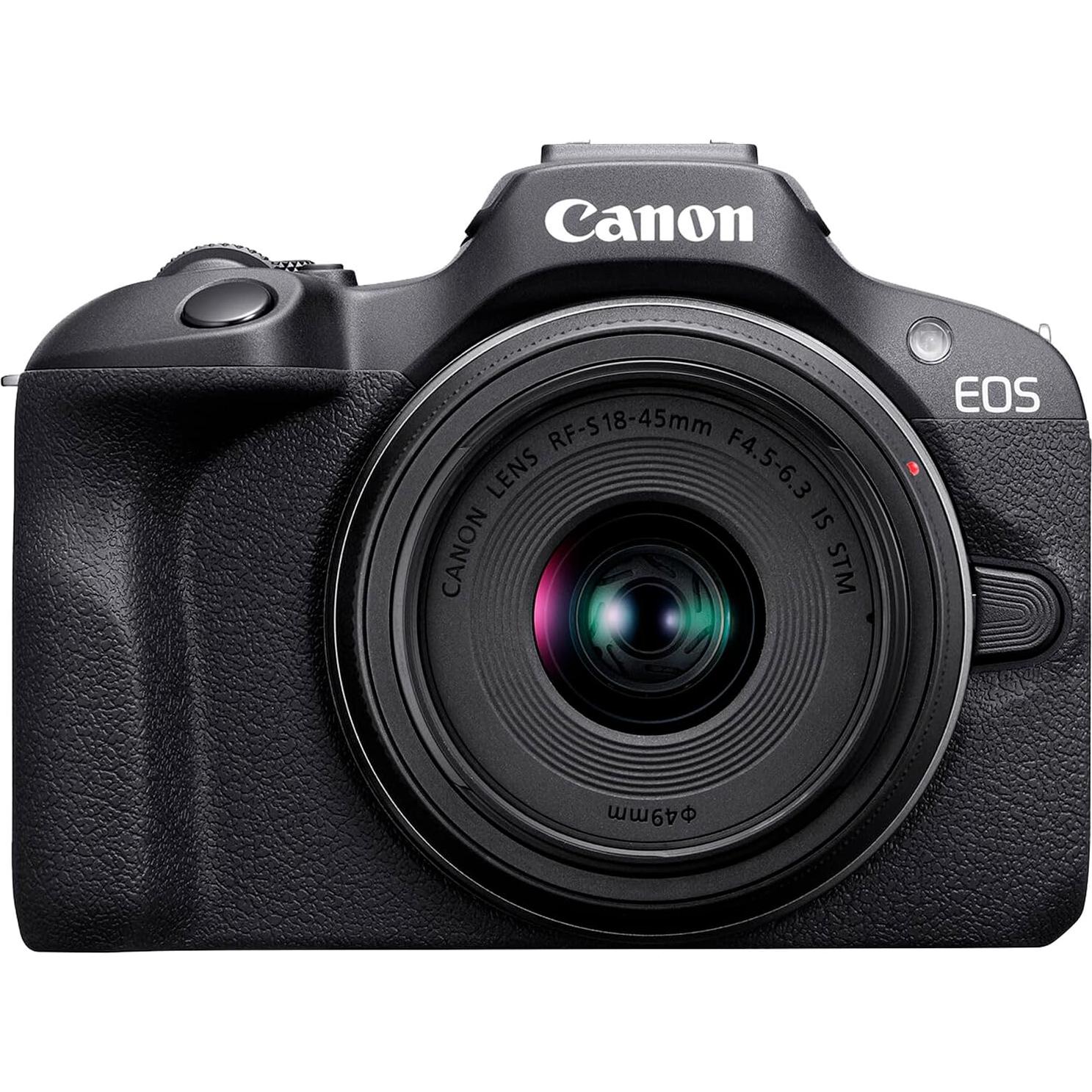 Cámara sin Espejo Canon EOS R100 + Lente RF-S 18-45mm + Accesorios