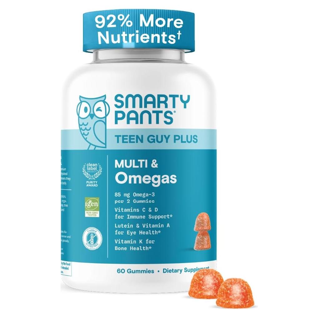Gomitas Multivitamínicas SmartyPants Teen Guy 60 Unidades