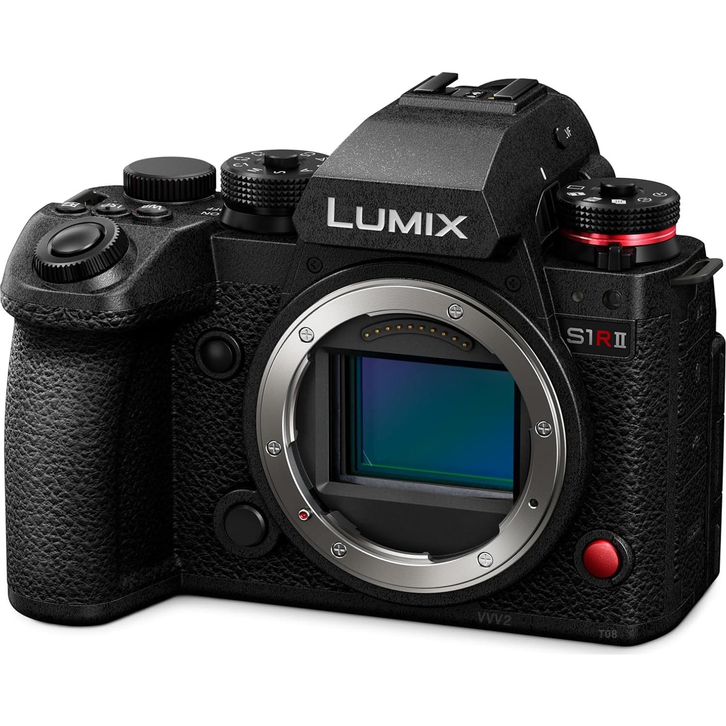 LUMIX S1RII Full Frame Mirrorless Digital Camera, Hybrid Model Featuring a 44.3MP Full-Frame Sensor and LUMIX's First-Ever 8K Digital Camera Video Recording - DC-S1RM2