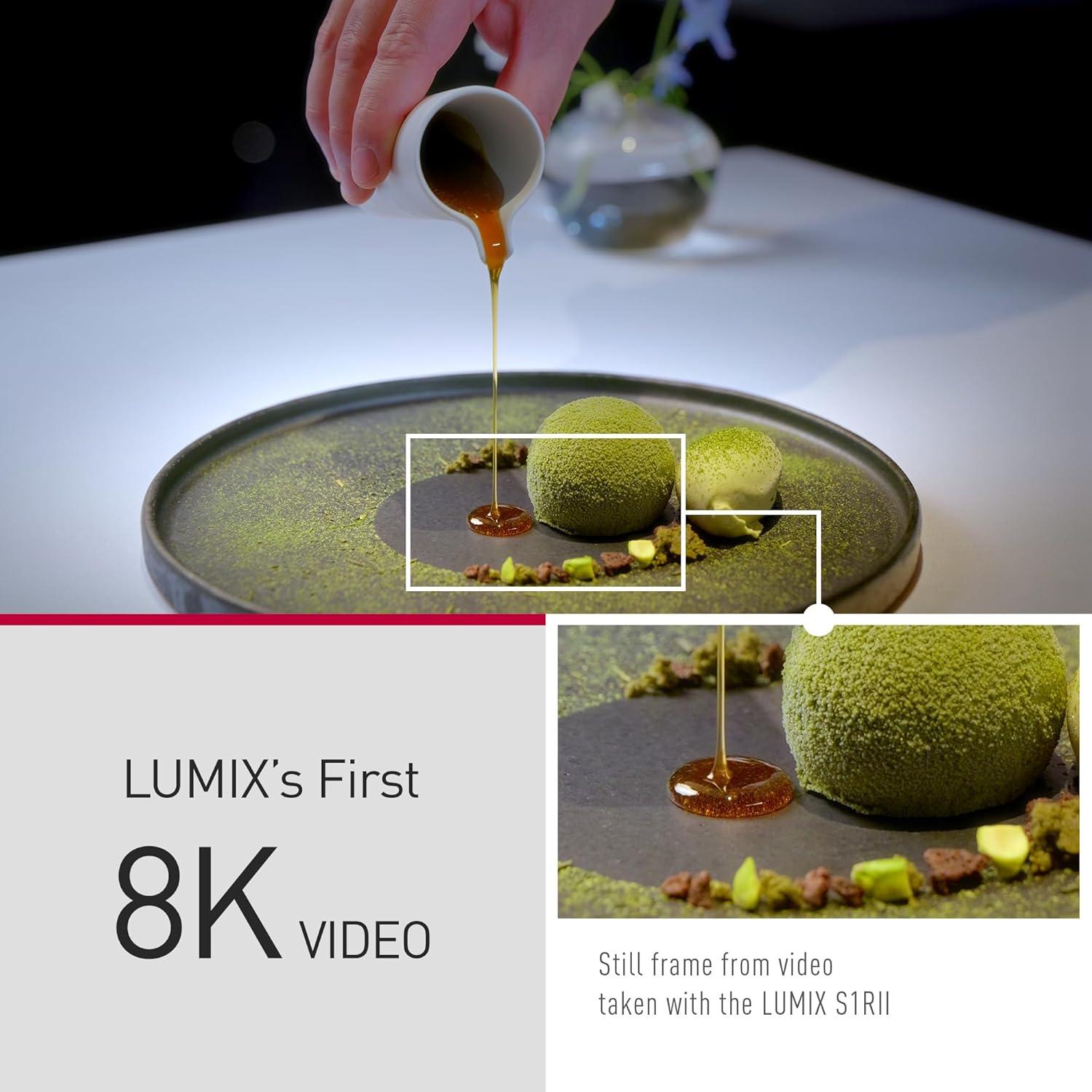 LUMIX S1RII Full Frame Mirrorless Digital Camera, Hybrid Model Featuring a 44.3MP Full-Frame Sensor and LUMIX's First-Ever 8K Digital Camera Video Recording - DC-S1RM2